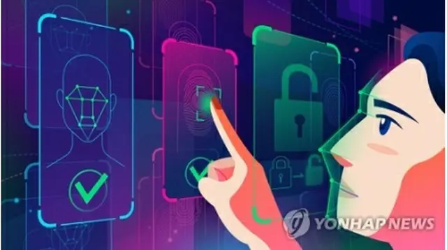 韓国の政府庁舎で今年から顔認証システムが導入される（イラスト）＝（聯合ニュース）