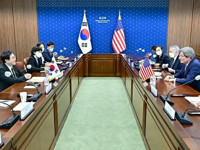 米韓次官が10日午前、韓国で両者会談を行なっている様子（画像提供:wowkorea）