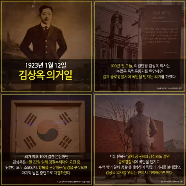 韓国教授、独立運動家・金相玉を伝えるカードニュースを製作…「100年前の爆弾義挙」（画像提供:wowkorea）