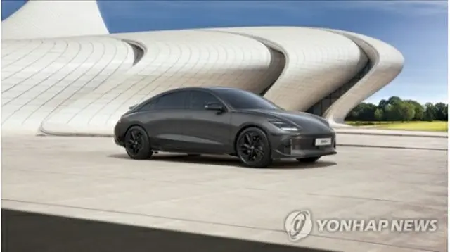 ＥＶ「アイオニック６」（現代自動車グループ提供）＝（聯合ニュース）≪転載・転用禁止≫