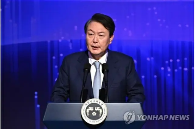 尹大統領（大統領室提供）＝（聯合ニュース）≪転載・転用禁止≫