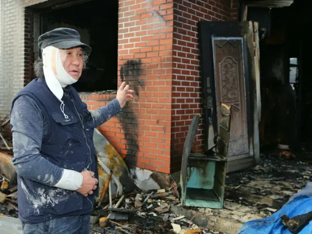 無防備の70代男性が火災から老夫婦を救い話題に＝韓国慶州市（画像提供:wowkorea）