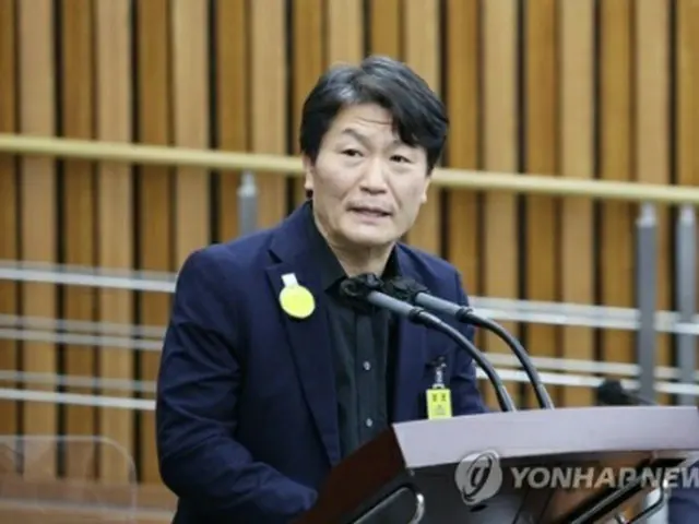 李被告は、事故の真相解明などに取り組む国会の国政調査特別委員会が１月４日に開いた聴聞会に出席した＝（聯合ニュース）