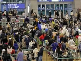 旧正月連休　仁川空港の予想利用客６１．６万人＝コロナ前の６割に回復