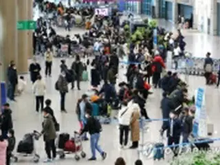 昨年１２月の訪韓外国人　日本人が８．５万人で最多