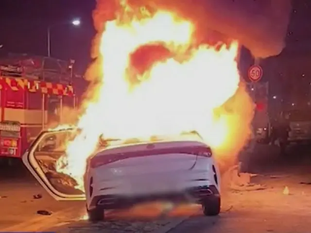 “飲酒推定”深夜にレンタカー全焼事故、2人死亡＝韓国（画像提供:wowkorea）