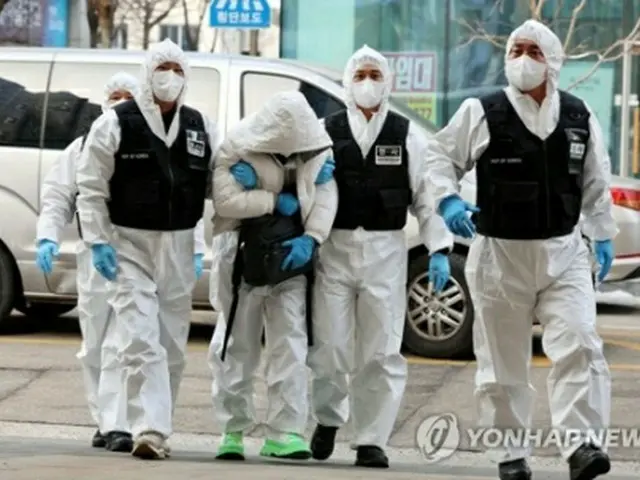 隔離を拒んで逃走した中国人は5日にソウルで身柄を確保された＝（聯合ニュース）