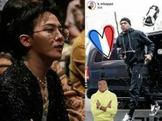 G-DRAGON（BIGBANG）、「GDフォース」を履いたエムバペに「ハート」
