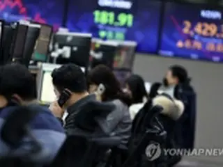 韓国総合株価指数が大幅続伸　１．６５%高