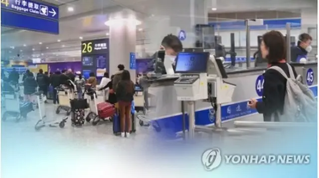 中国は韓国の水際対策強化に対抗して韓国人への短期ビザ発給を停止した＝（聯合ニュースＴＶ）