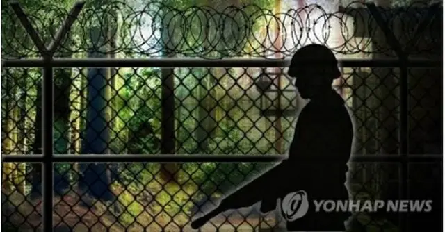 陸軍の監視所（コラージュ）＝（聯合ニュース）