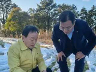 NH農協損害保険代表、済州島の大雪被害現場を点検＝韓国