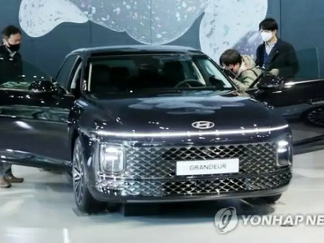 現代自動車の大型セダン「グレンジャー」（資料写真）＝（聯合ニュース）