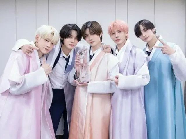 「TOMORROW X TOGETHER（TXT）」、「ミュージックバンク」で1位「貴重な賞…ファンたちの愛を当然視しない」（画像提供:wowkorea）