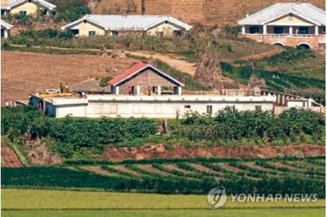 昨年９月、韓国北部の統一展望台から眺めた北朝鮮（資料写真）＝（聯合ニュース）