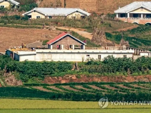 昨年９月、韓国北部の統一展望台から眺めた北朝鮮（資料写真）＝（聯合ニュース）