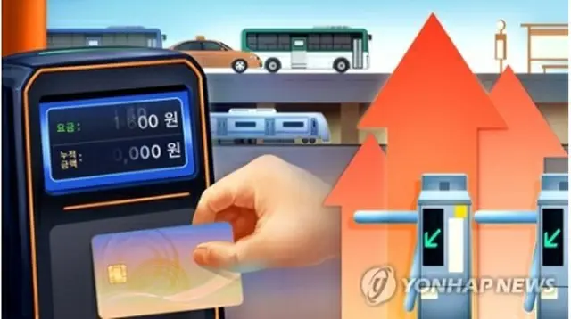 ソウル市は地下鉄とバスの運賃値上げを今年後半に延期する（イラスト）＝（聯合ニュース）