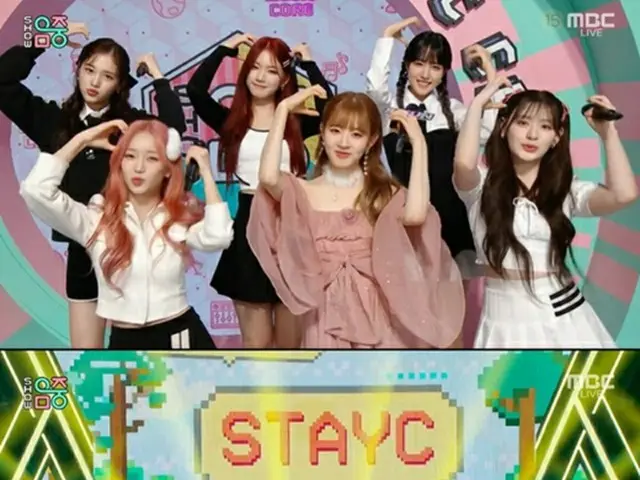 「STAYC」が18日に放送されたMBC「ショー！ K-POPの中心」に出演した。（画像提供:wowkorea）