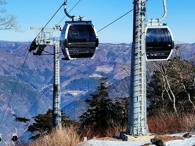 「恐怖の20分」加里王山ケーブルカー強風で異常運行＝韓国（画像提供:wowkorea）