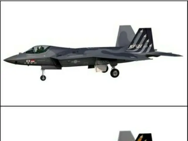 KF21の試作3号機（上）と4号機（防衛事業庁提供）＝（聯合ニュース）≪転載・転用禁止≫