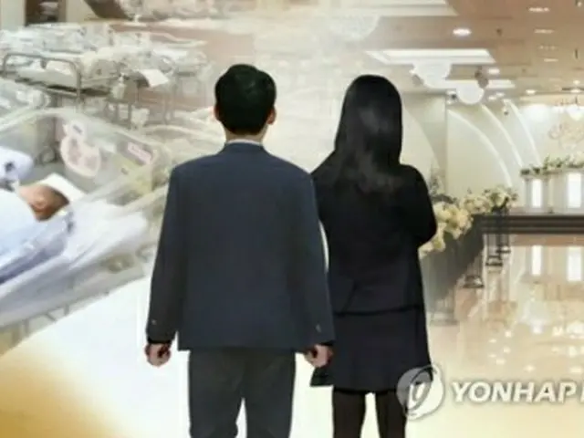 学術誌「社会福祉研究」の掲載論文によると、２０～３０代の韓国女性のうち、結婚・出産が必須だと考える人は４%にとどまった＝（聯合ニュースＴＶ）