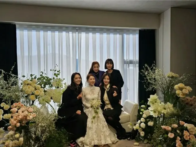 ソ・イニョン （元JEWERY）、結婚式「ドレスも完璧」…「JEWERY」メンバーがお祝い（画像提供:wowkorea）