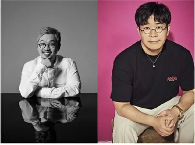 Pdogg氏（左、韓国音楽著作権協会提供）＝（聯合ニュース）≪転載・転用禁止≫