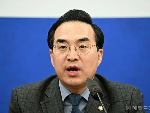 韓国野党”共に民主党”のパク・ホングン（朴洪根）院内代表（画像提供:wowkorea）