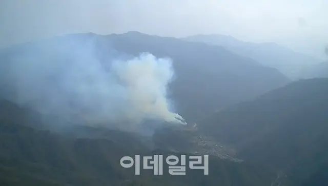 乾燥注意報 江原道・慶尚北道で山火事が相次ぎ発生 = 韓国（画像提供:wowkorea）