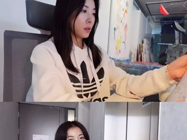 女優ハ・ジウォンがVlogで絵の作業に熱中している姿を公開した。（画像提供:wowkorea）