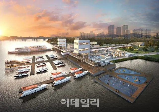 ソウル市、漢江にコペンハーゲン式「浮遊式プール」を造成（画像提供:wowkorea）