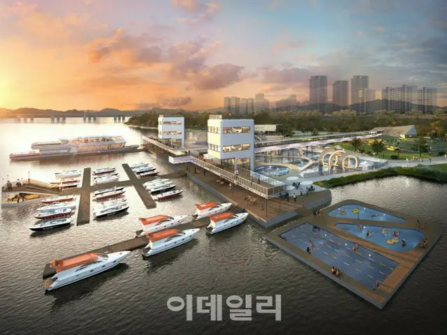 ソウル市、漢江にコペンハーゲン式「浮遊式プール」を造成（画像提供:wowkorea）