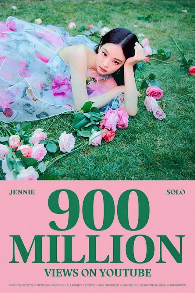 「BLACKPINK」JENNIE、「SOLO」ムービー9億回再生…「女性ソロで初」（画像提供:wowkorea）