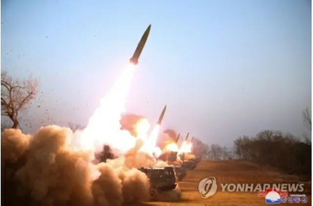 北朝鮮のミサイル発射（資料写真）＝（朝鮮中央通信＝聯合ニュース）≪転載・転用禁止≫