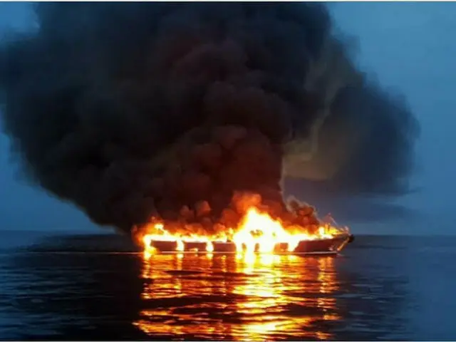 仁川蘇莱浦口近隣の海上で漁船火災...1人救助＝韓国（画像提供:wowkorea）