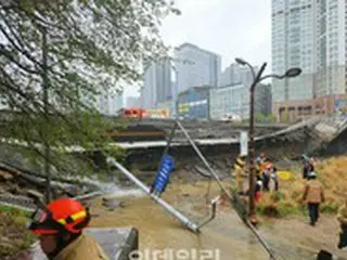 韓国・城南市の亭子橋40メートル崩壊…人命被害発生