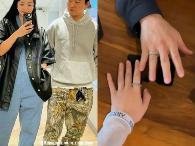 ケリ（Leessang）、結婚6周年記念のカップルリング公開 「これからも幸せに暮らそう」（画像提供:wowkorea）