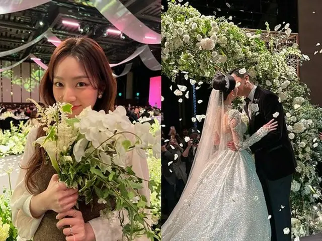 イ・スンギ‐イ・ダインの結婚式のブーケの主人公はイ・ホヨン「とてもすてきできれいな2人」（画像提供:wowkorea）