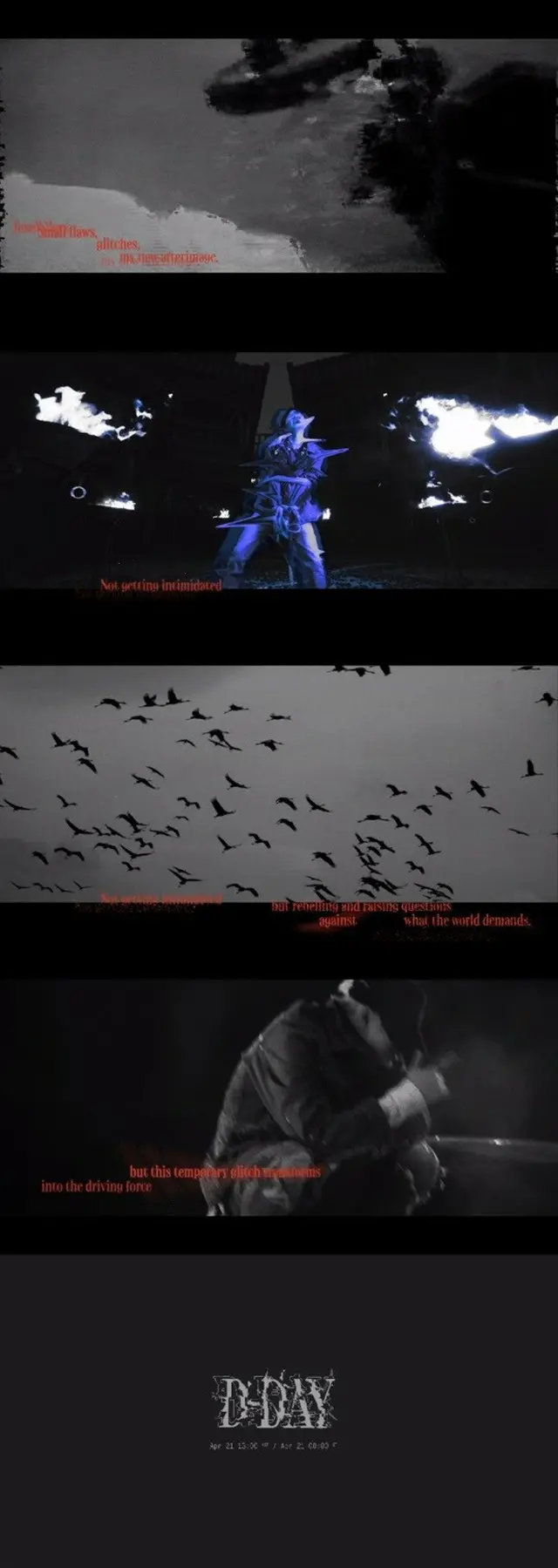 「BTS」SUGA、ソロアルバム「D-DAY」グリッチフィルムを公開…独特の映像美（画像提供:wowkorea）