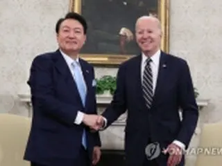 韓米首脳会談　尹大統領「グローバル同盟へ」＝バイデン氏は韓日関係改善を評価