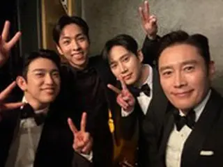 パク・ソンフン＆イ・ビョンホン＆チュ・ジョンヒョク＆パク・ジニョン(GOT7)、「百想芸術大賞」で集まったBH家族たち