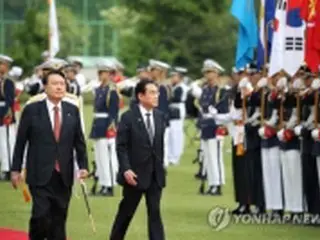 韓日首脳会談始まる　終了後に共同記者会見