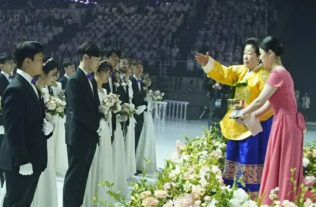家庭連合8000組が合同国際結婚…3年ぶりに大規模な挙式＝韓国（画像提供:wowkorea）