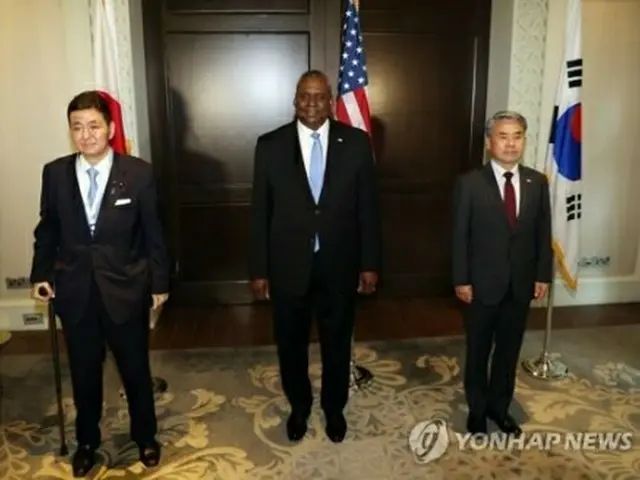 昨年６月、シンガポールで韓米日国防相会談が開かれた（資料写真）＝（聯合ニュース）
