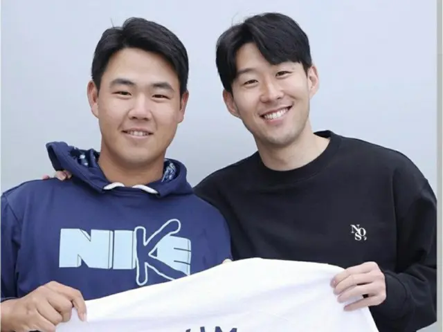 サッカー韓国代表ソン・フンミン＆男子プロゴルファーキム・ジュヒョン、2ショットが話題（画像提供:wowkorea）