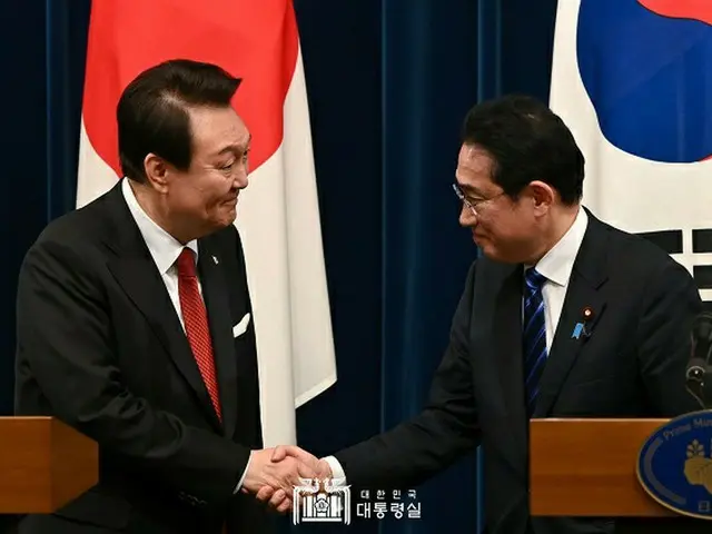 今月7日、韓国ソウルで日韓首脳が共同記者会見を行なっている様子（画像提供:wowkorea）