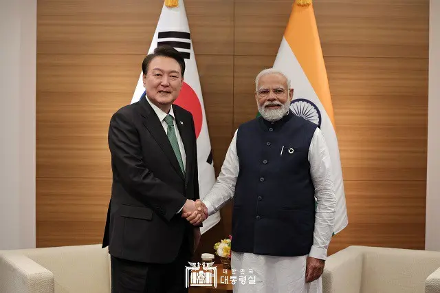 韓国の尹錫悦大統領は20日広島で、インドのモディ首相と首脳会談を行なった（画像提供:wowkorea）