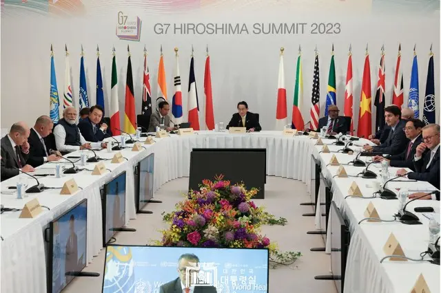 尹錫悦大統領、G7拡大セッションにおいて「K-ライスベルトで食糧危機国を支援」（画像提供:韓国大統領室）