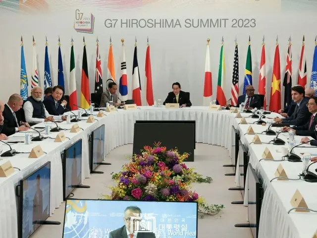 尹錫悦大統領、G7拡大セッションにおいて「K-ライスベルトで食糧危機国を支援」（画像提供:韓国大統領室）