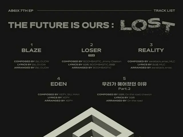 「AB6IX」、7TH EP「THE FUTURE IS OURS:LOST」のトラックリスト公開！タイトル曲は「LOSER」（画像提供:wowkorea）